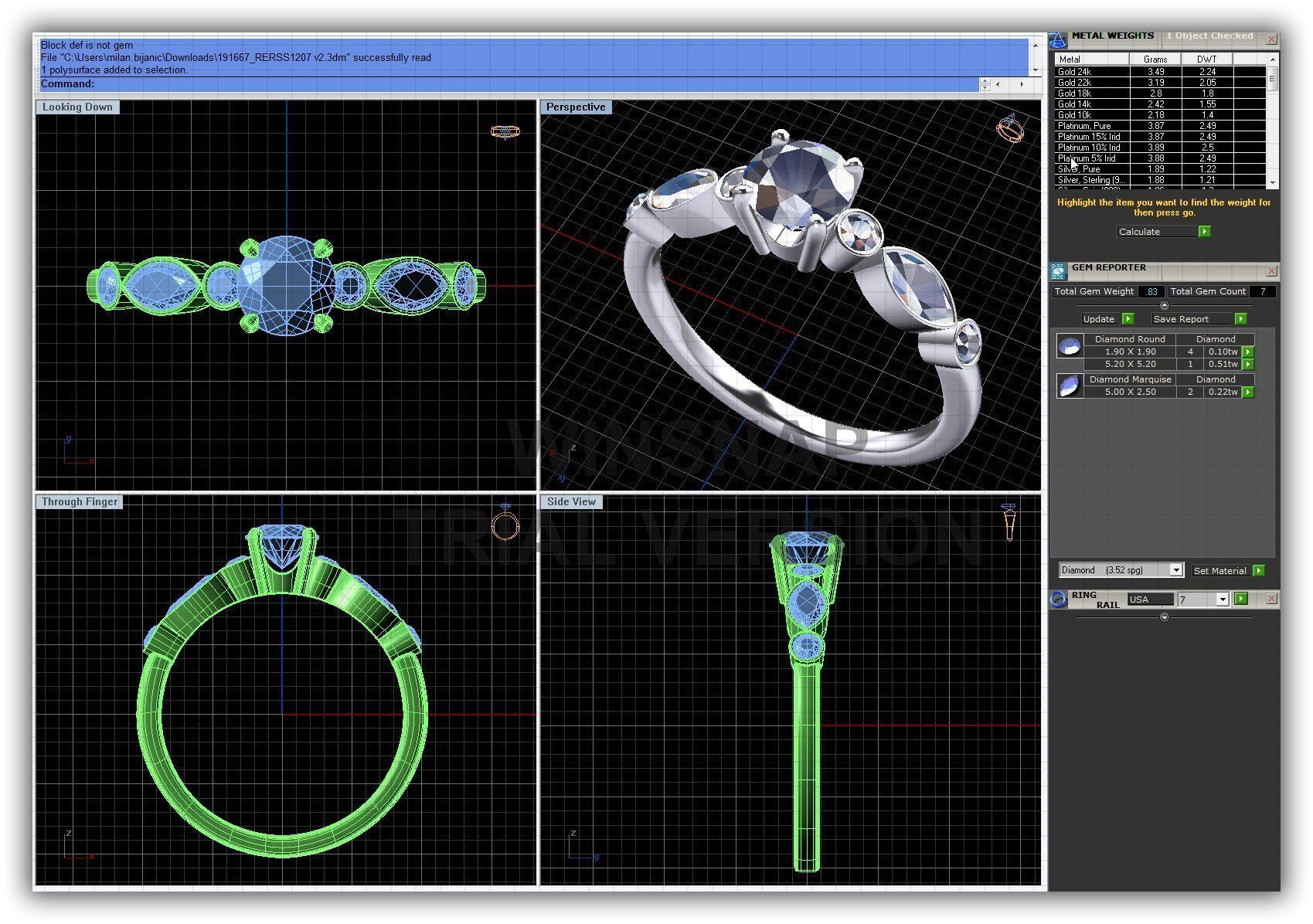 BULK-3DM-WithOut Gems-RING 49 Files 3D print model_46