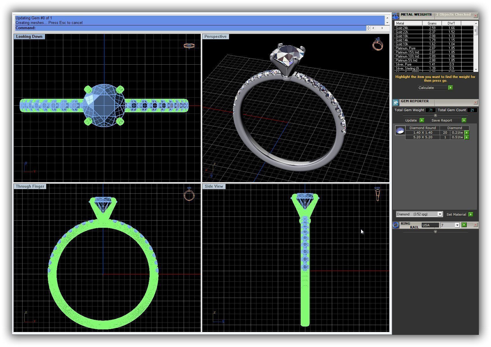 BULK-3DM-WithOut Gems-RING 49 Files 3D print model_29
