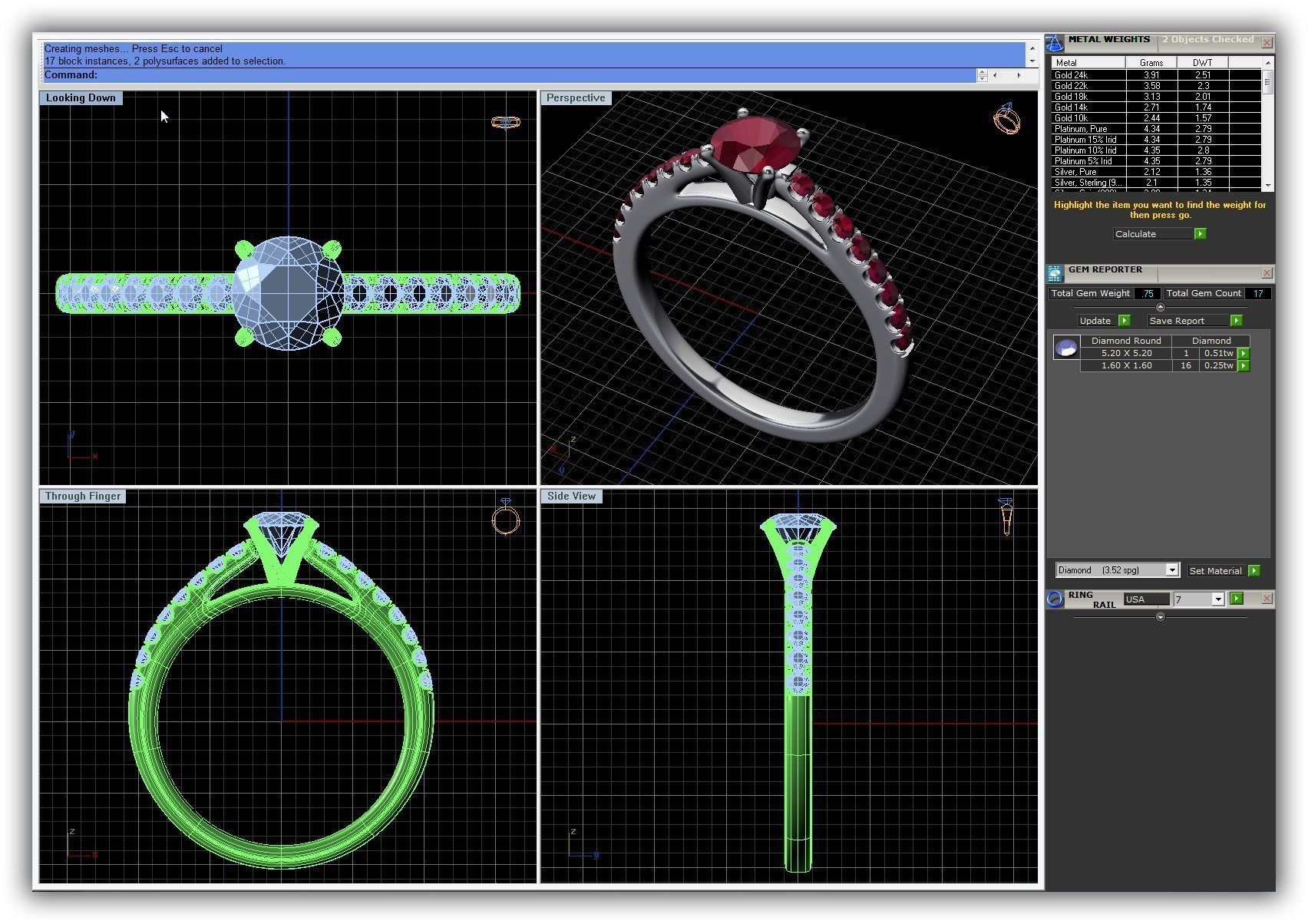 BULK-3DM-WithOut Gems-RING 49 Files 3D print model_15