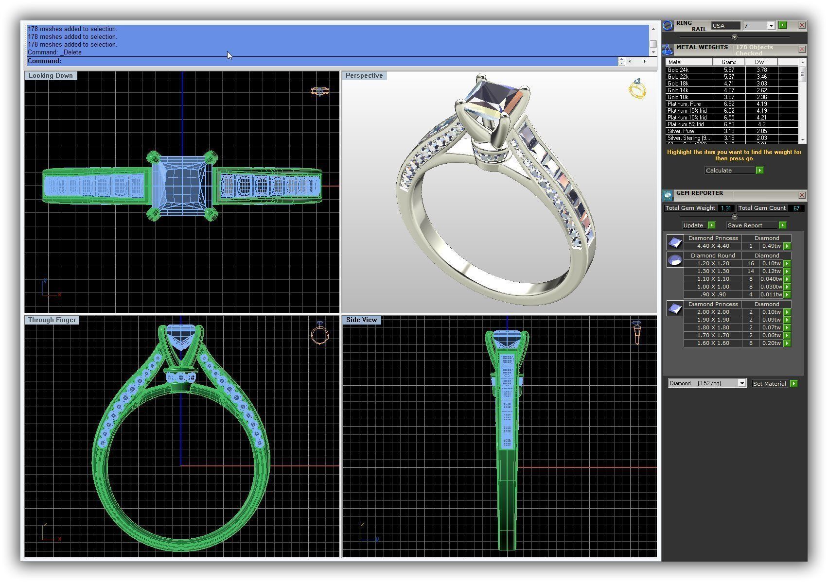 BULK-3DM-WithOut Gems-RING 49 Files 3D print model_7