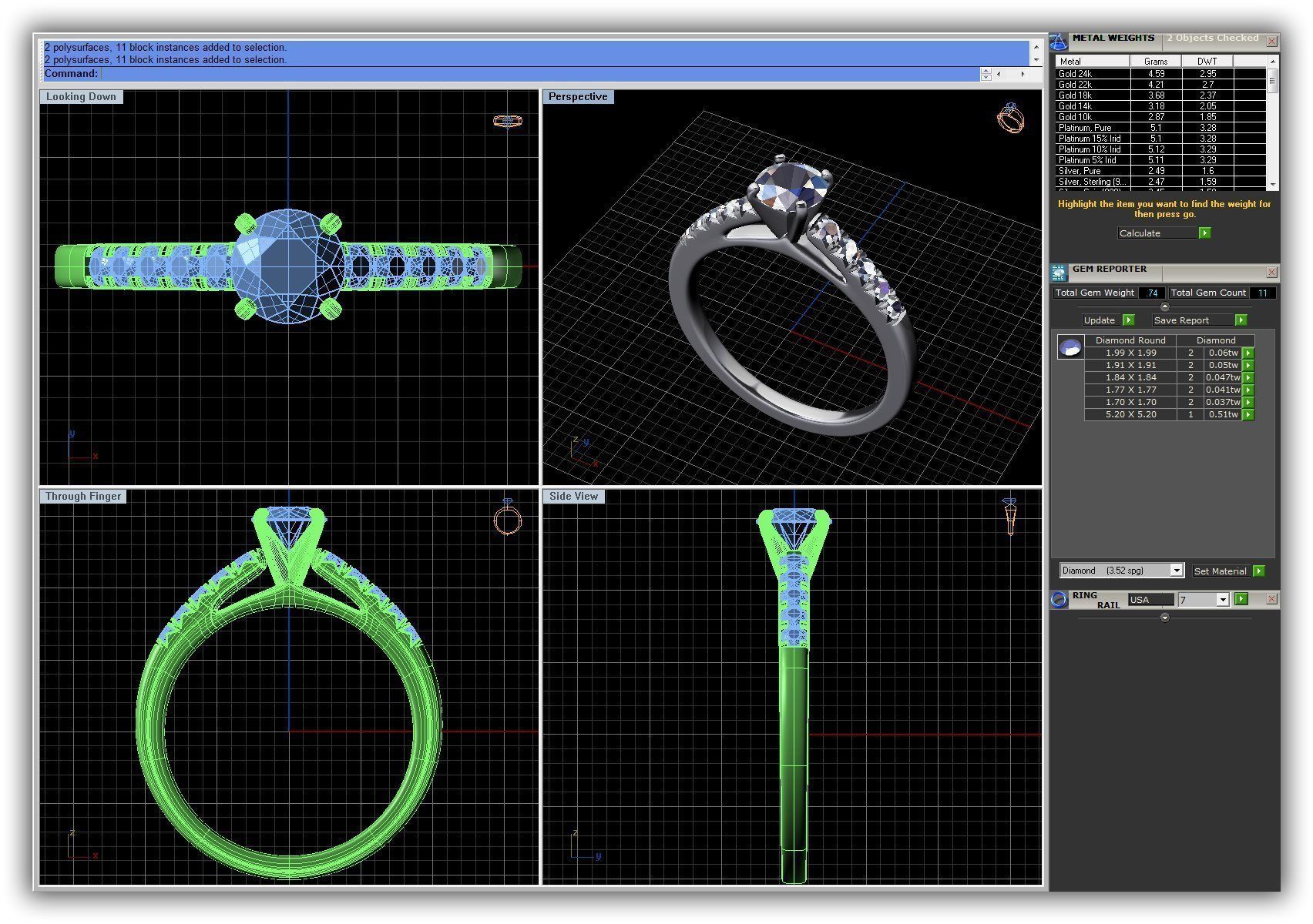 BULK-3DM-WithOut Gems-RING 49 Files 3D print model_10