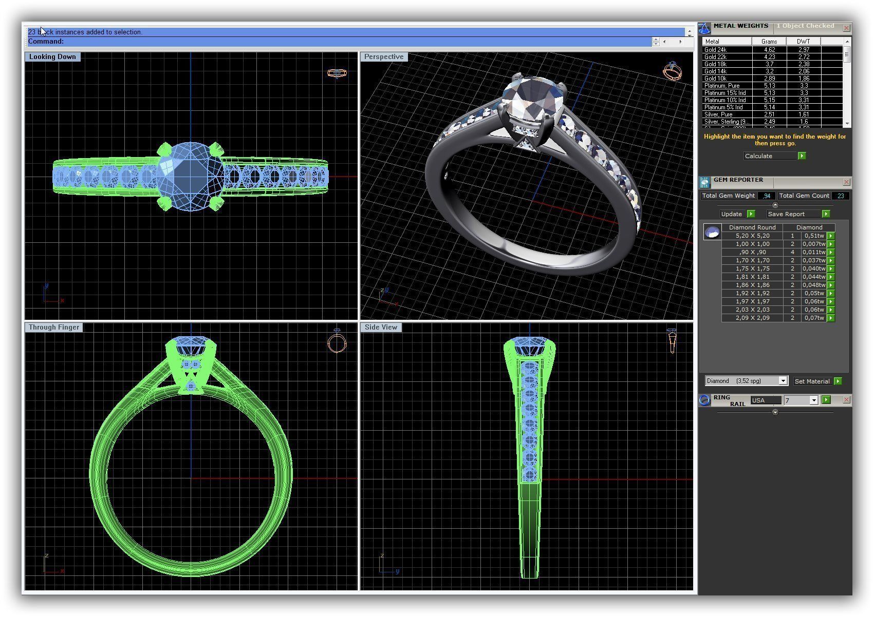 BULK-3DM-WithOut Gems-RING 49 Files 3D print model_50
