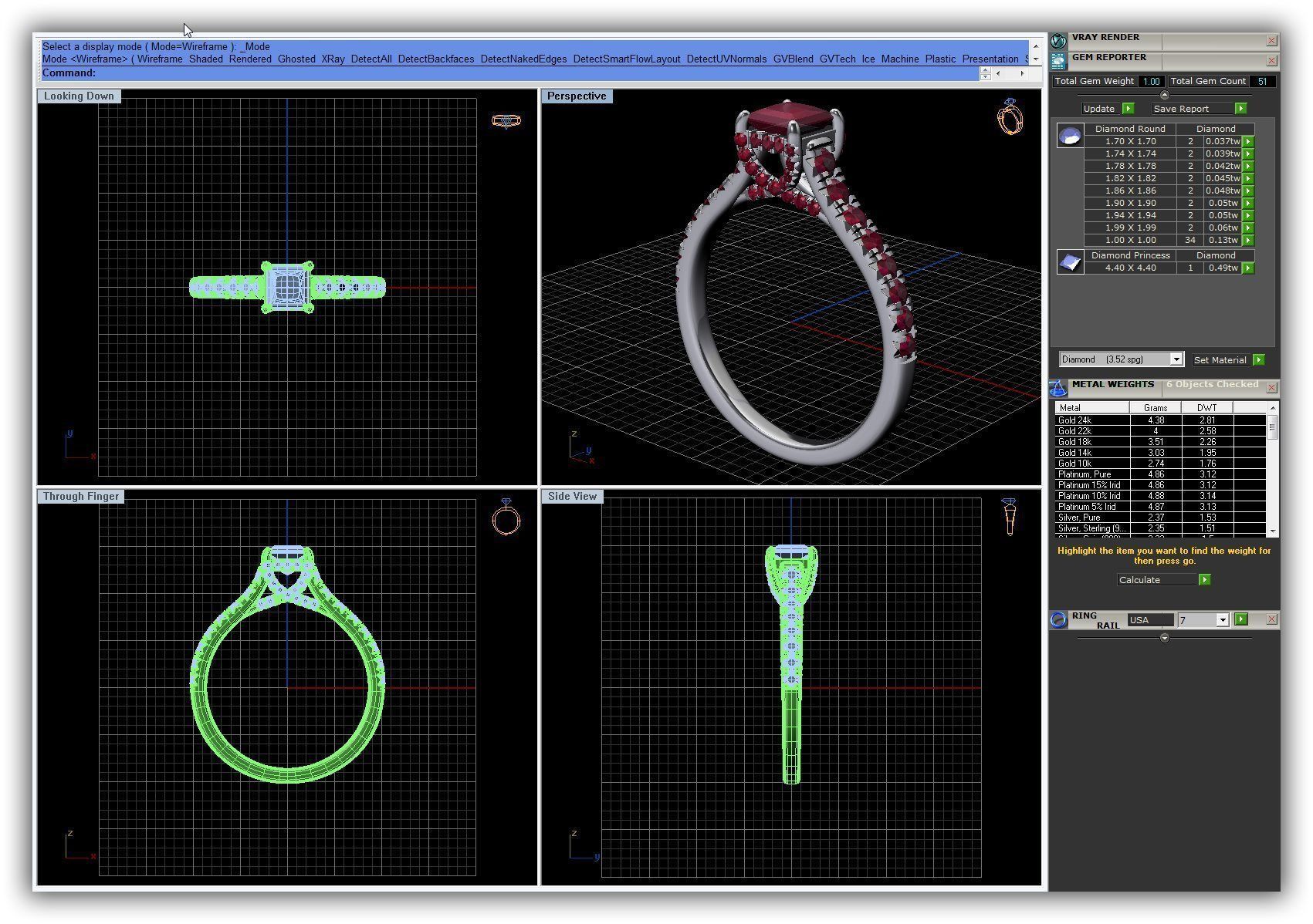 BULK-3DM-WithOut Gems-RING 49 Files 3D print model_8