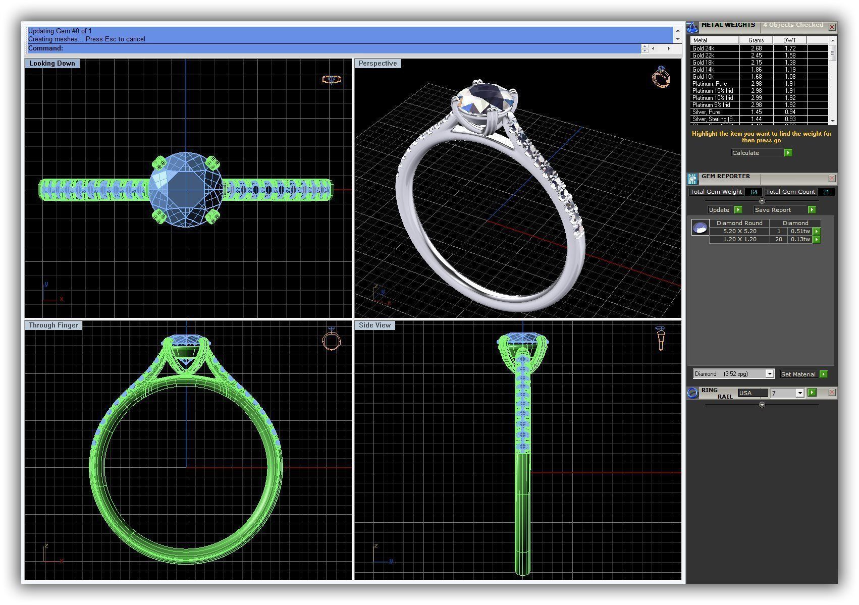 BULK-3DM-WithOut Gems-RING 49 Files 3D print model_40