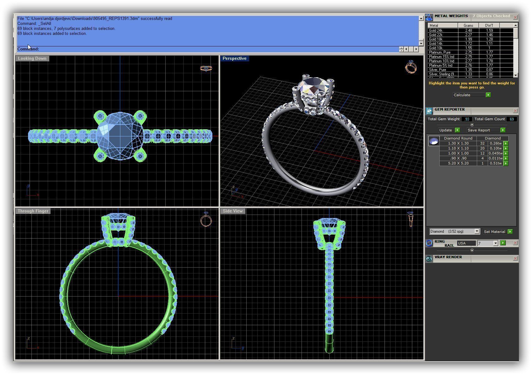 BULK-3DM-WithOut Gems-RING 49 Files 3D print model_41
