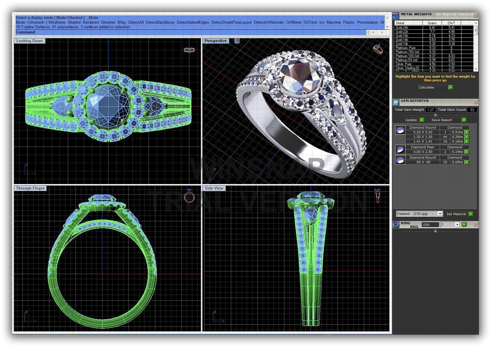 BULK-3DM-WithOut Gems-RING 50 Files 3D print model_26