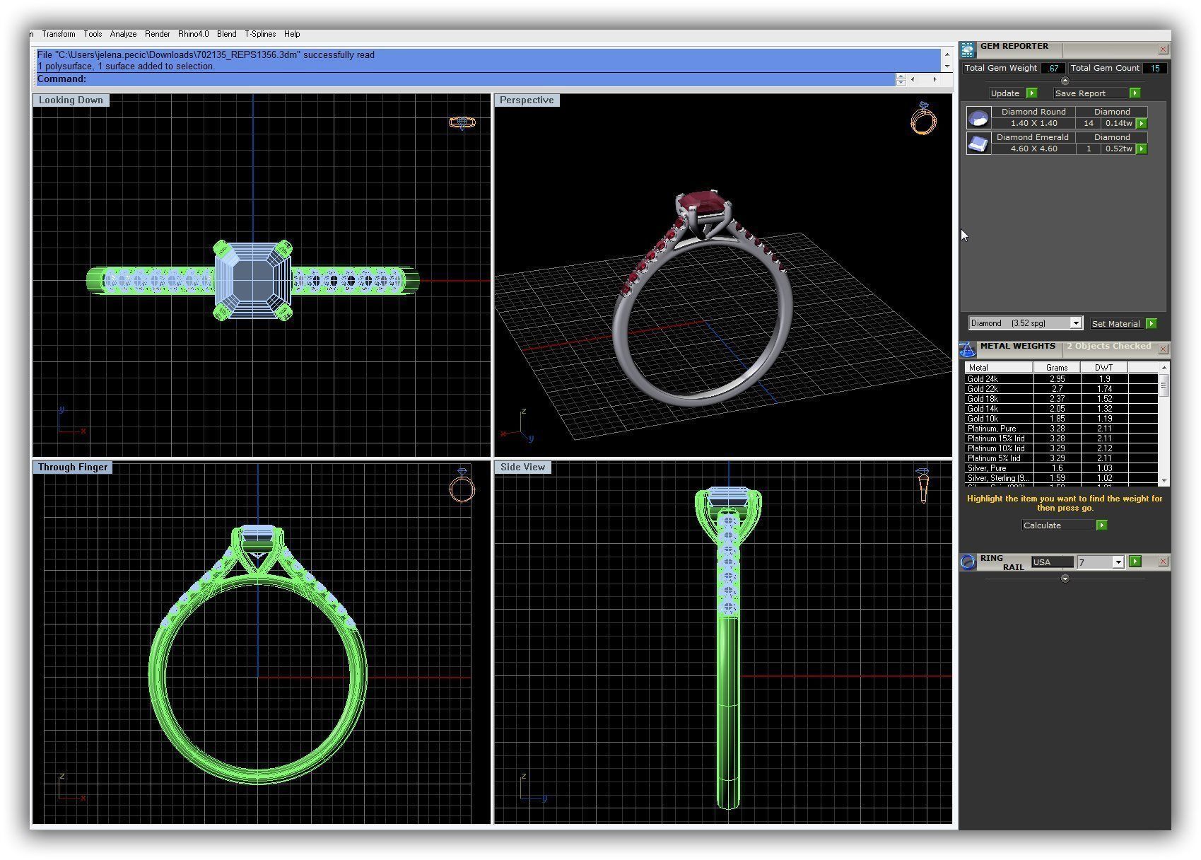 BULK-3DM-WithOut Gems-RING 50 Files 3D print model_45