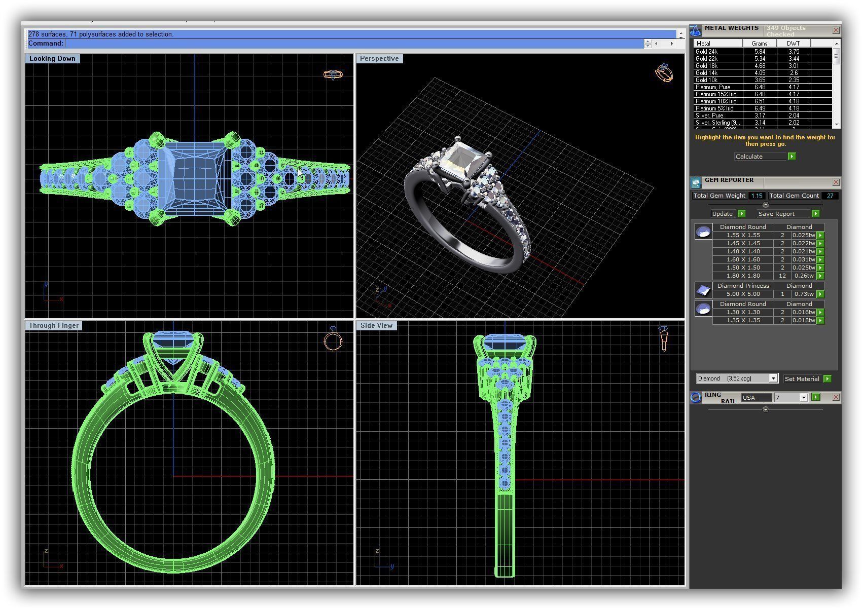 BULK-3DM-WithOut Gems-RING 50 Files 3D print model_7
