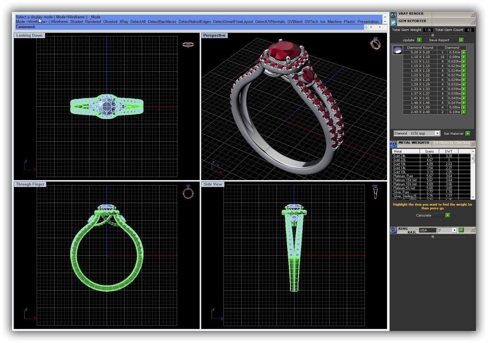 BULK-3DM-WithOut Gems-RING 50 Files 3D print model_44