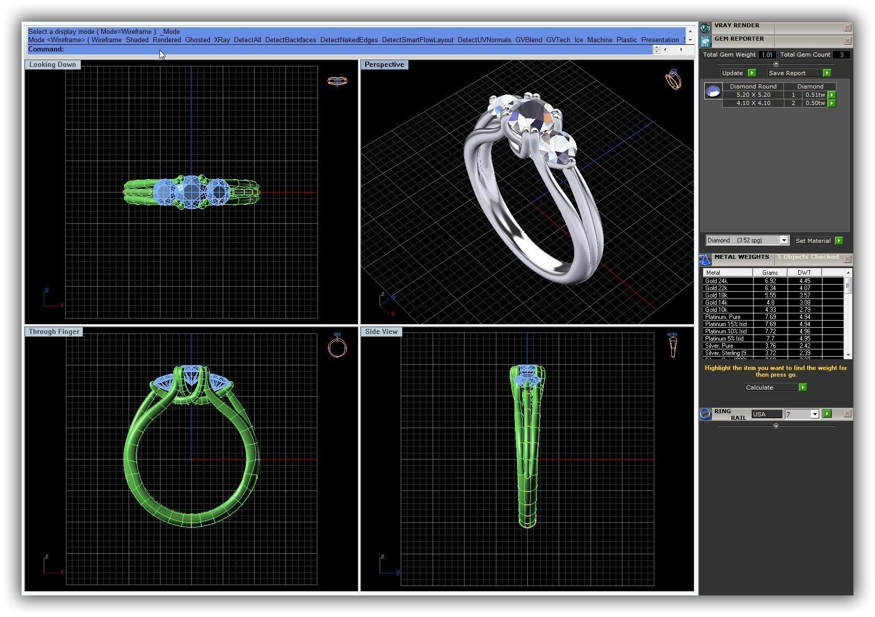 BULK-3DM-WithOut Gems-RING 50 Files 3D print model_19