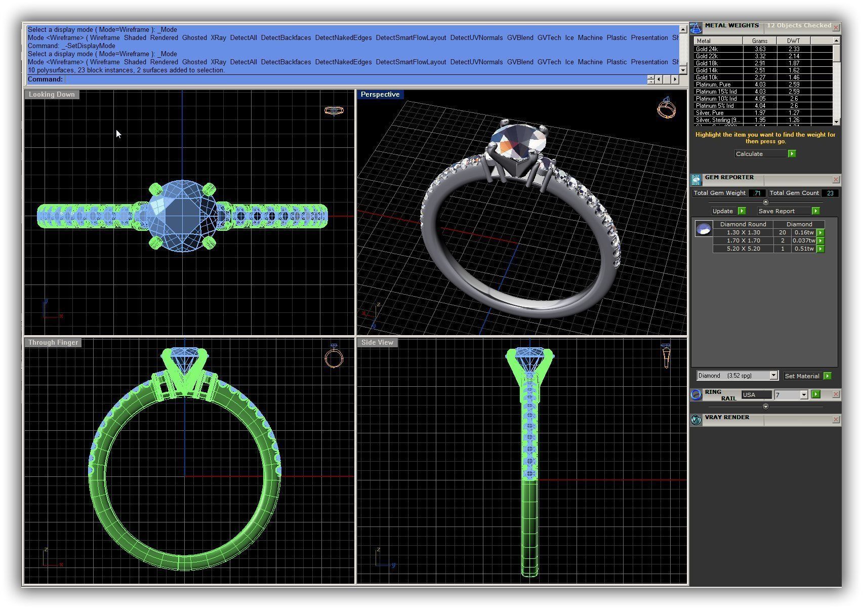 BULK-3DM-WithOut Gems-RING 50 Files 3D print model_42