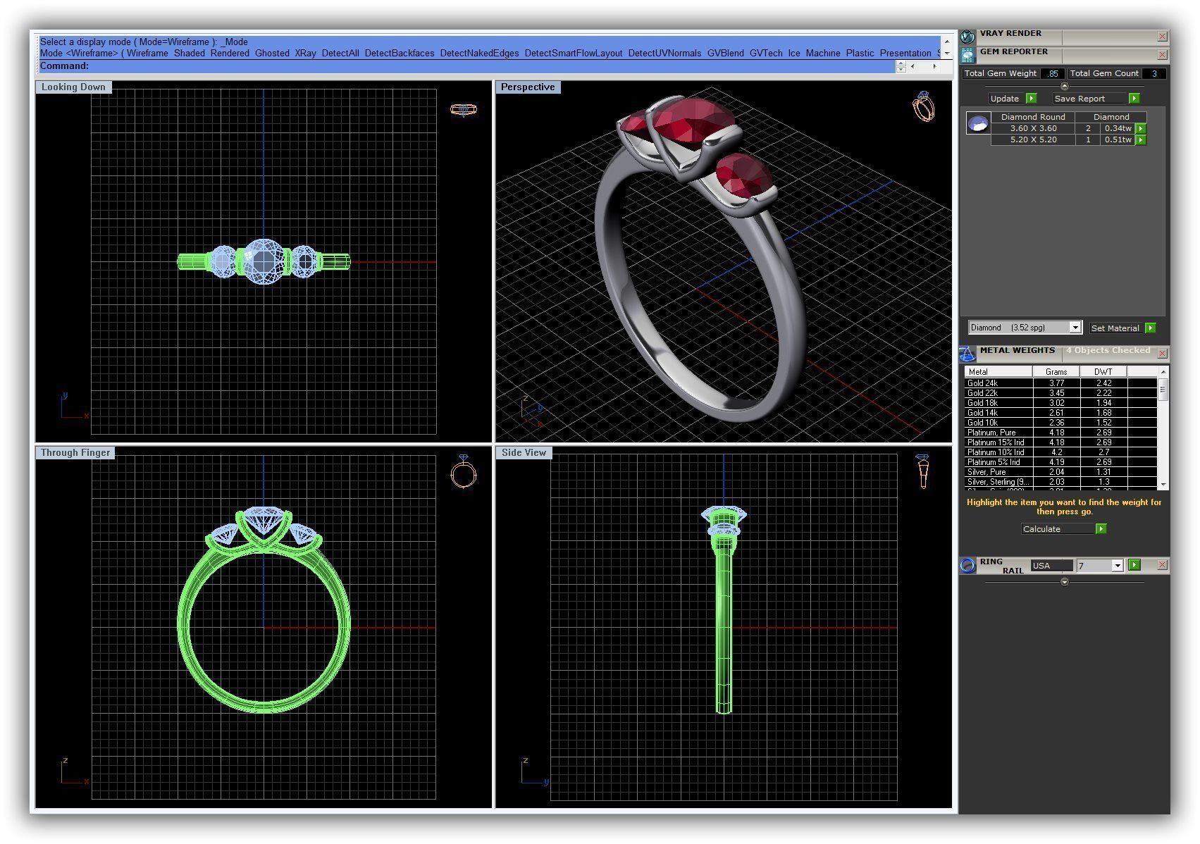 BULK-3DM-WithOut Gems-RING 50 Files 3D print model_29