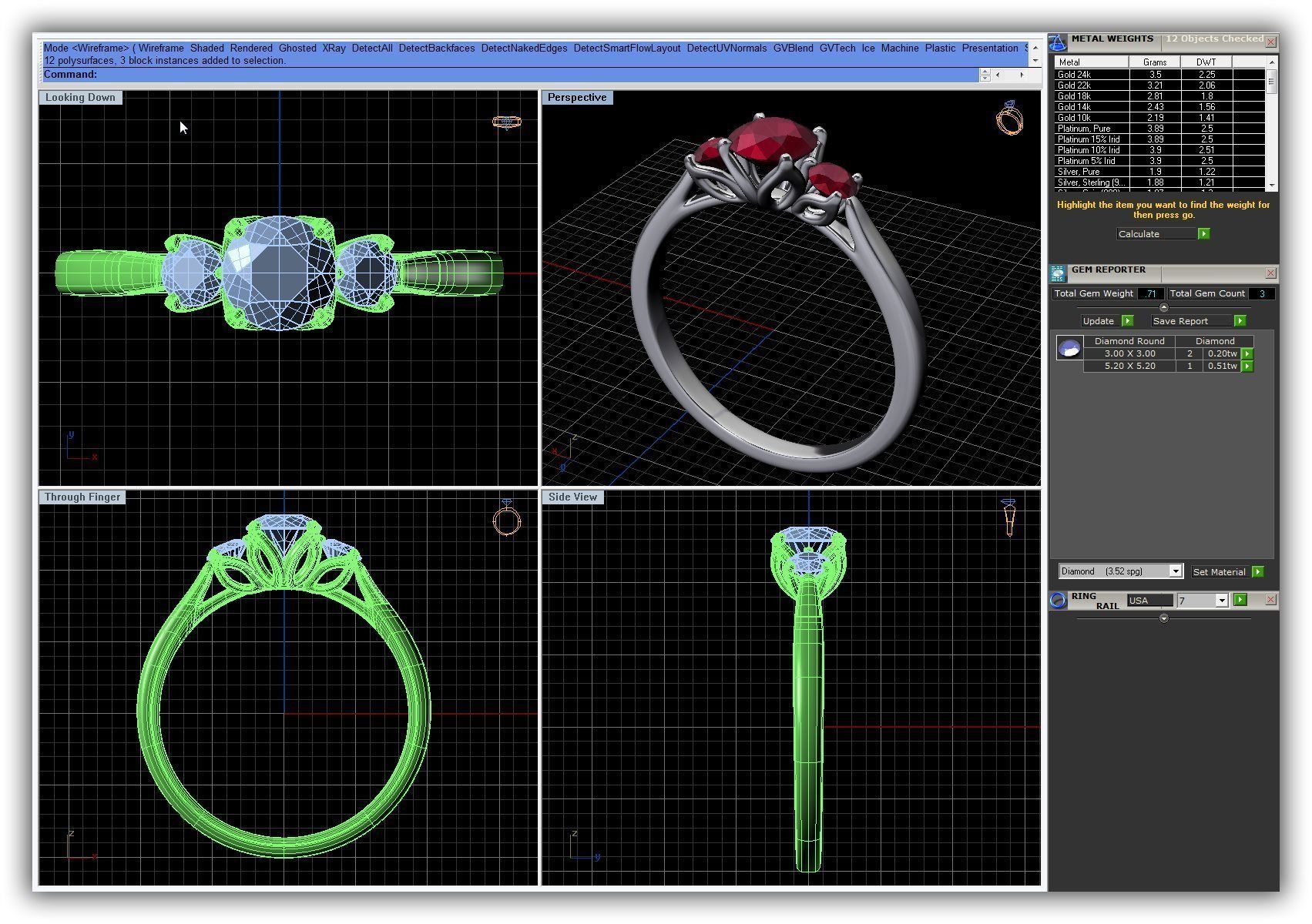 BULK-3DM-WithOut Gems-RING 50 Files 3D print model_22
