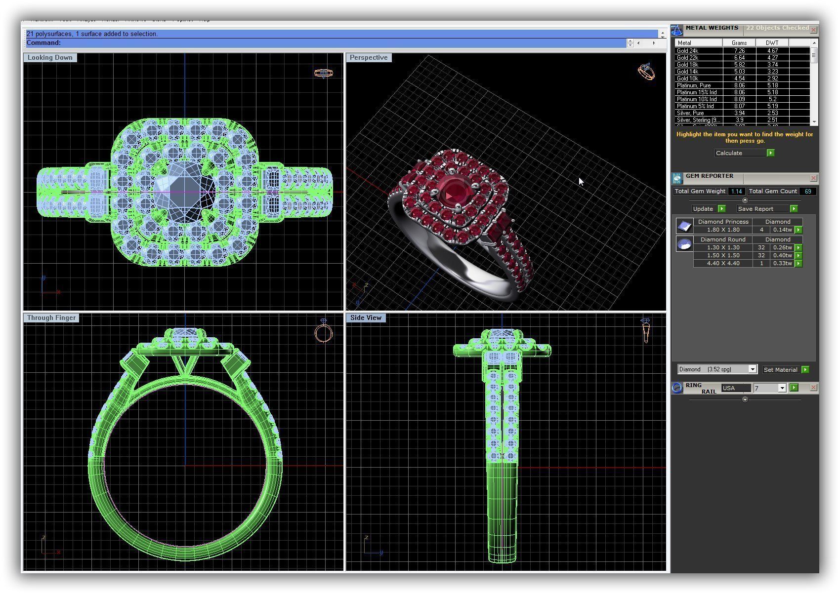 BULK-3DM-WithOut Gems-RING 50 Files 3D print model_6