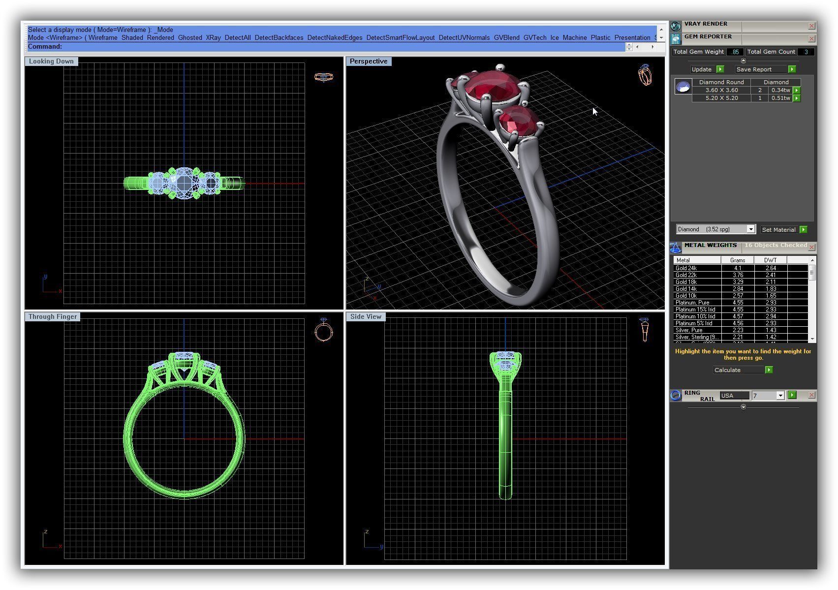 BULK-3DM-WithOut Gems-RING 50 Files 3D print model_33