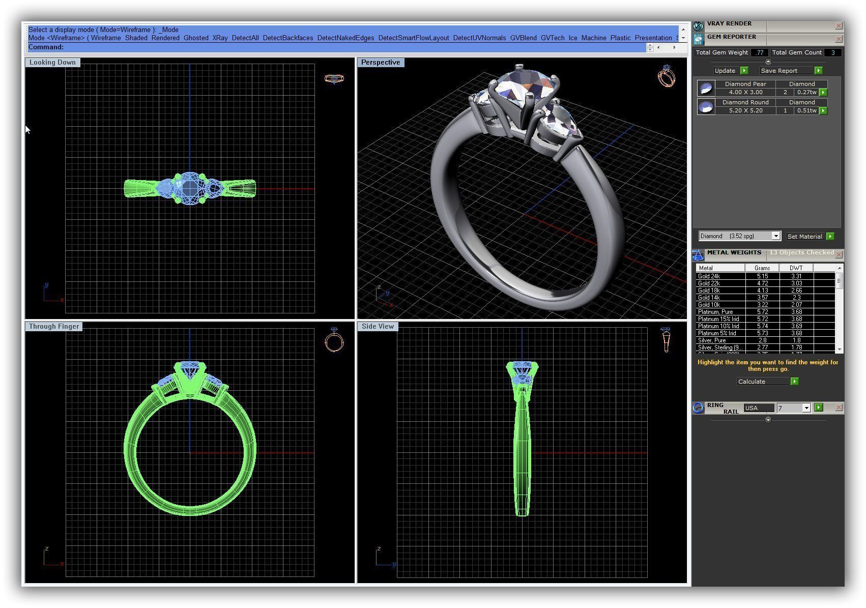 BULK-3DM-WithOut Gems-RING 50 Files 3D print model_37