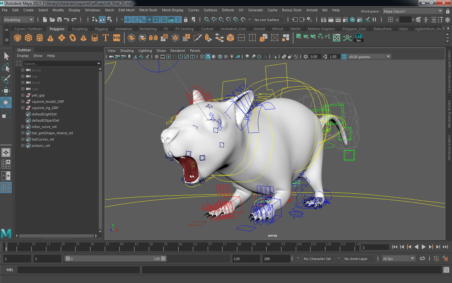 squirrel 3D model_7