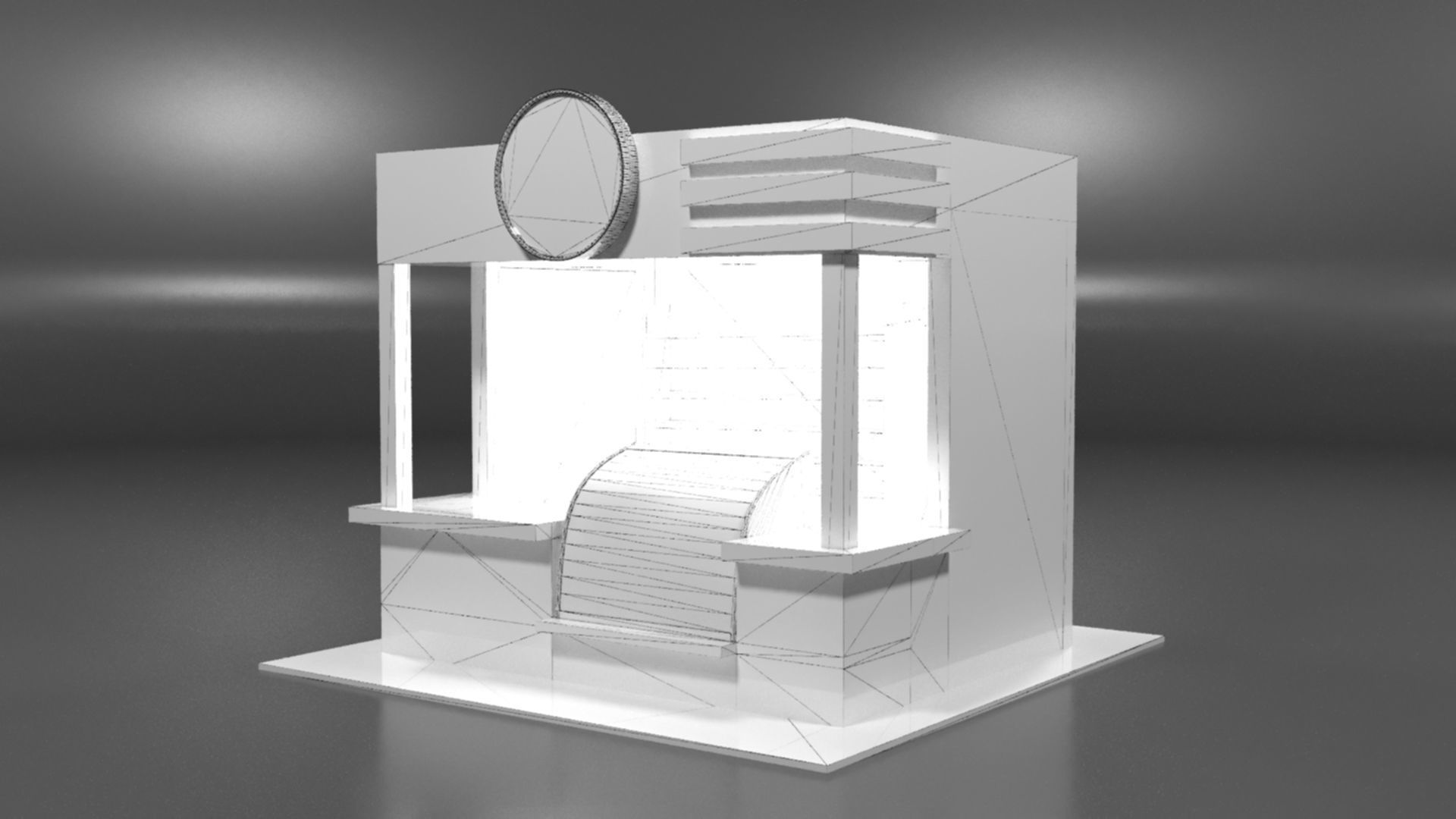 Immersive Small Shop Stall 3D Model Low-poly 3D model_38