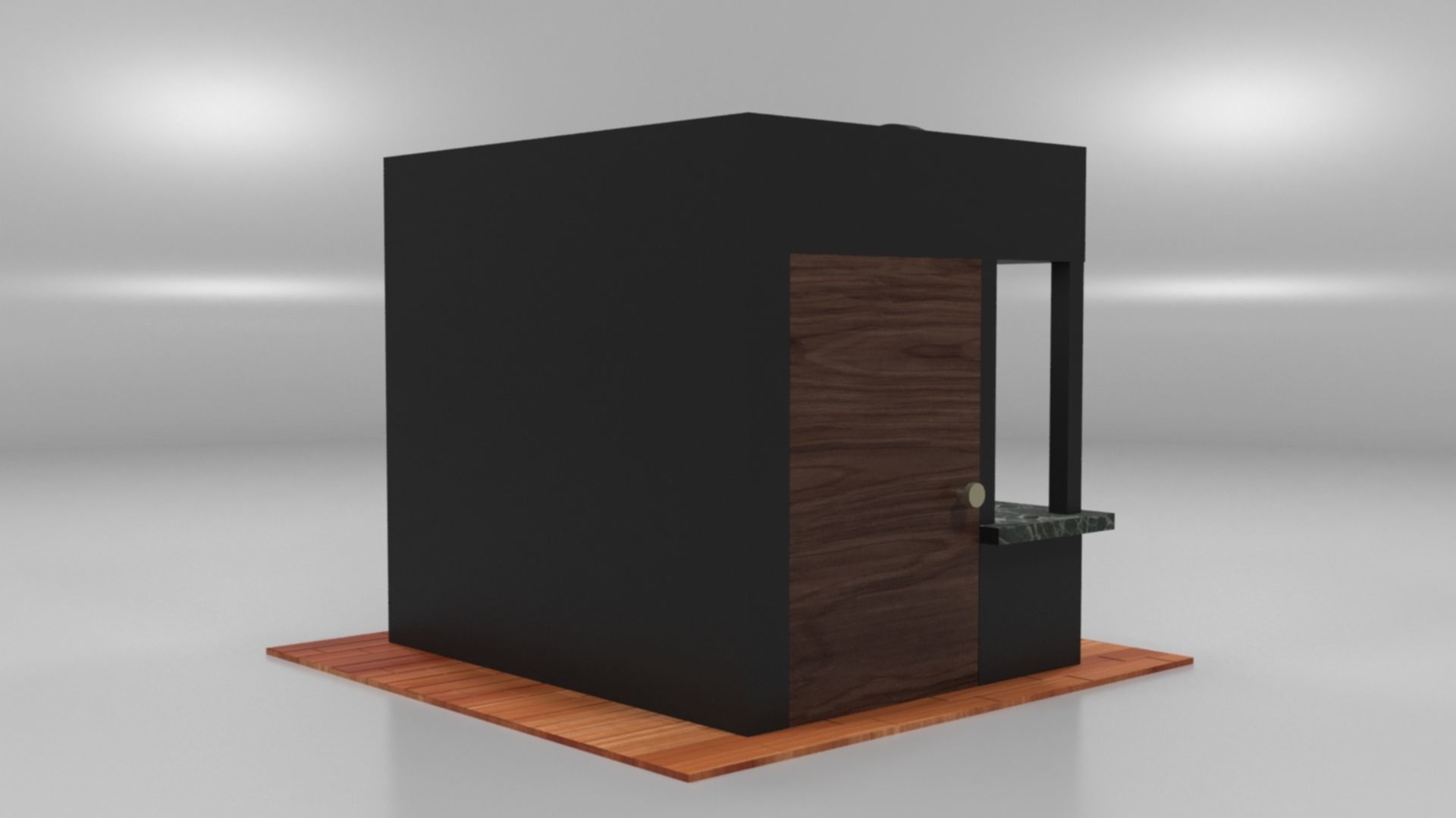 Immersive Small Shop Stall 3D Model Low-poly 3D model_19