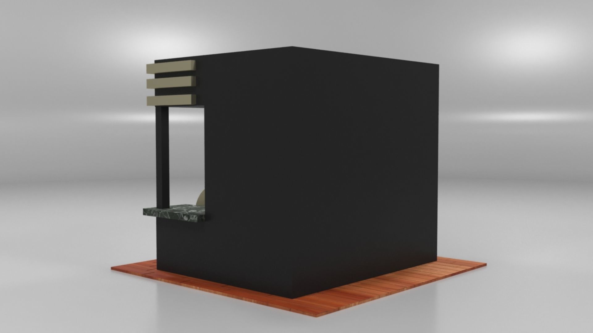 Immersive Small Shop Stall 3D Model Low-poly 3D model_21