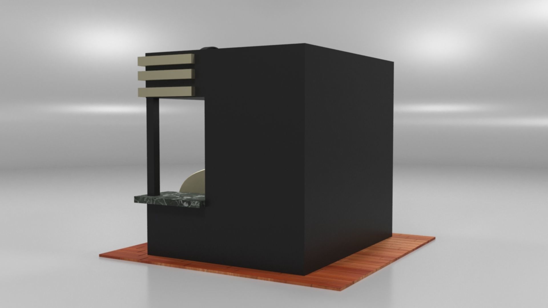 Immersive Small Shop Stall 3D Model Low-poly 3D model_10