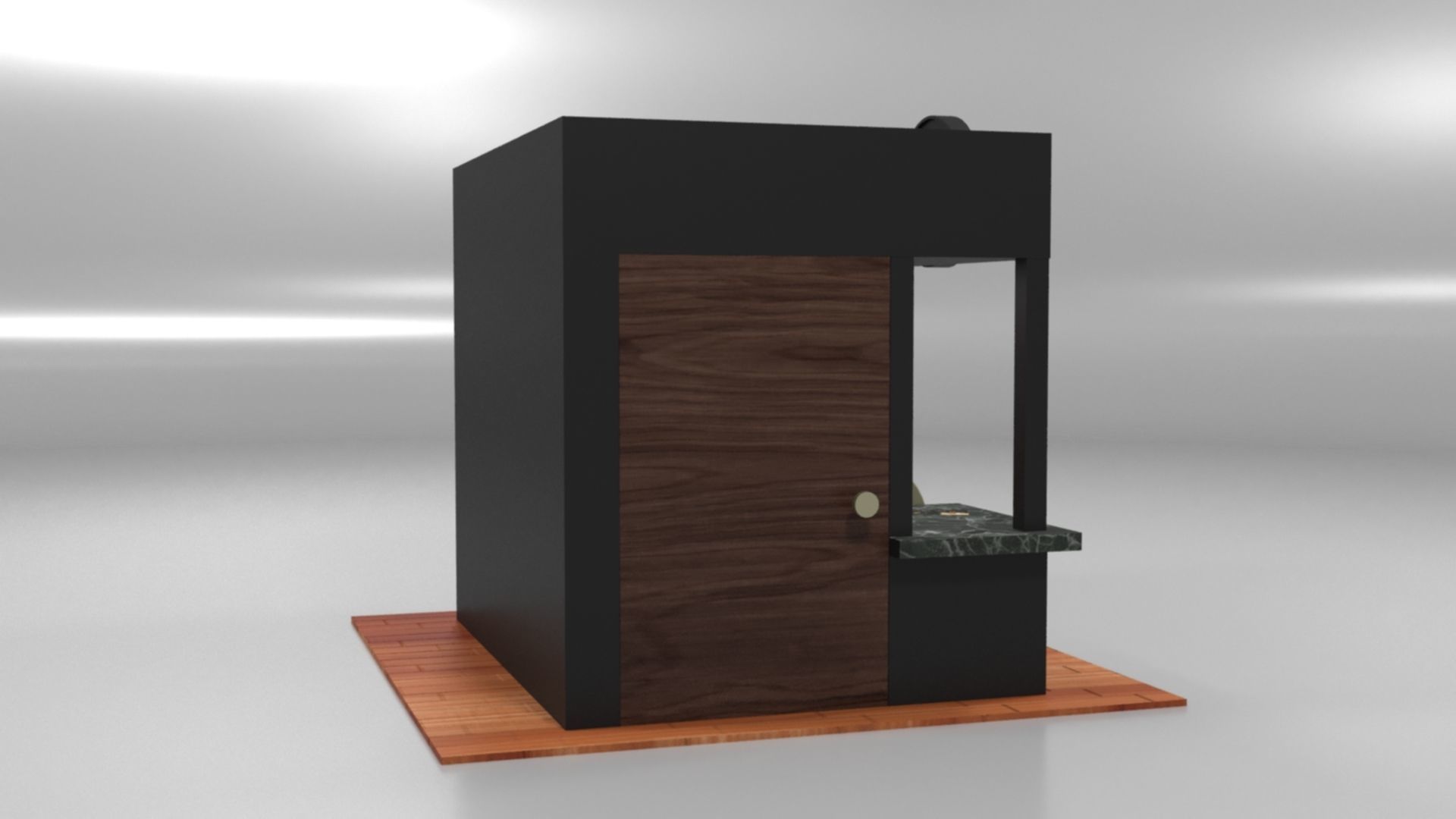Immersive Small Shop Stall 3D Model Low-poly 3D model_30