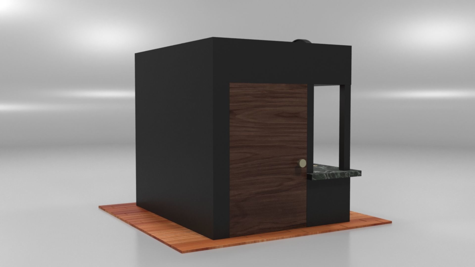 Immersive Small Shop Stall 3D Model Low-poly 3D model_22
