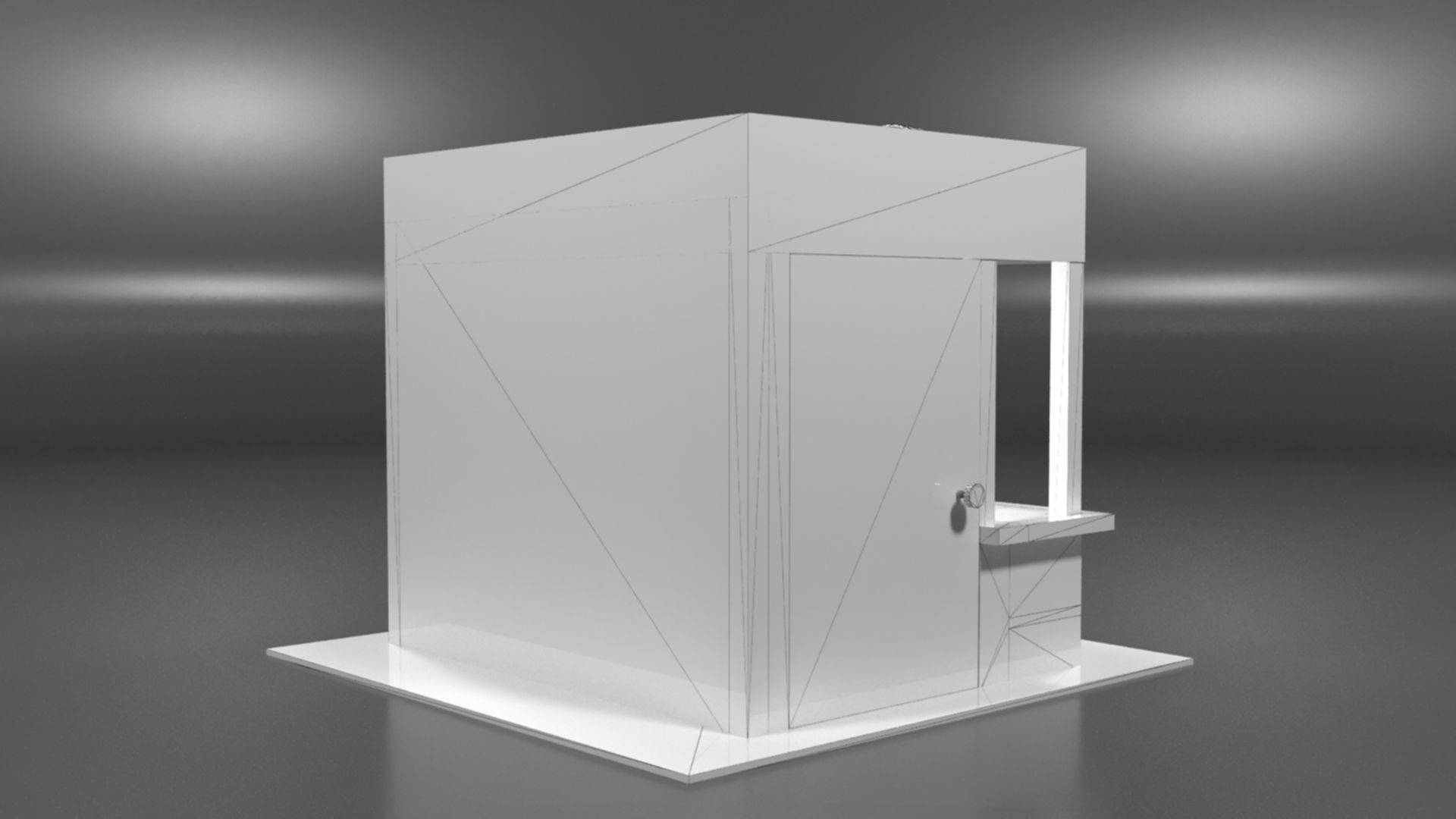 Immersive Small Shop Stall 3D Model Low-poly 3D model_48