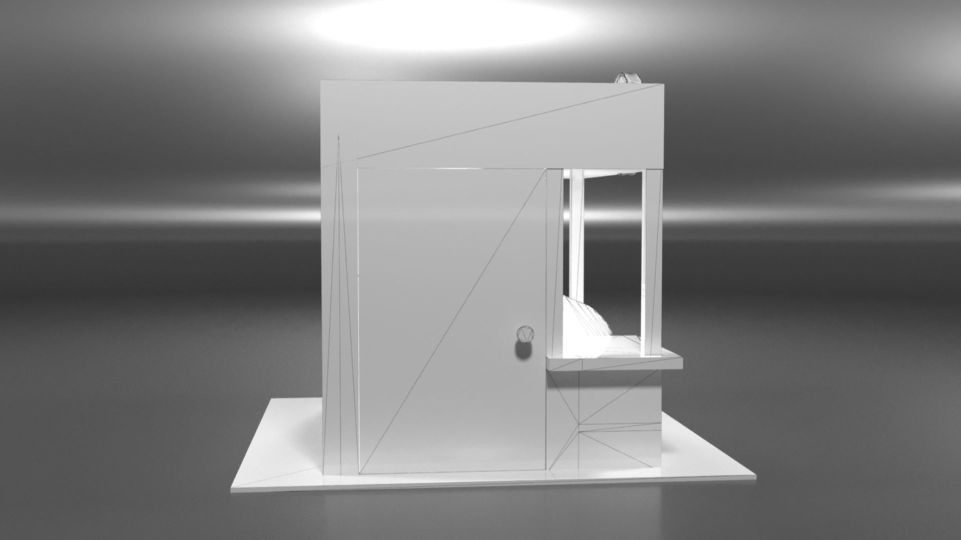 Immersive Small Shop Stall 3D Model Low-poly 3D model_49