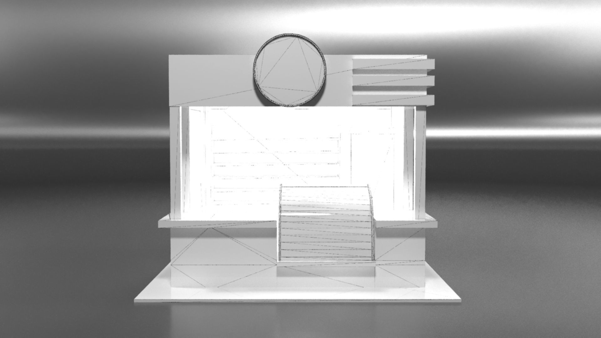 Immersive Small Shop Stall 3D Model Low-poly 3D model_46