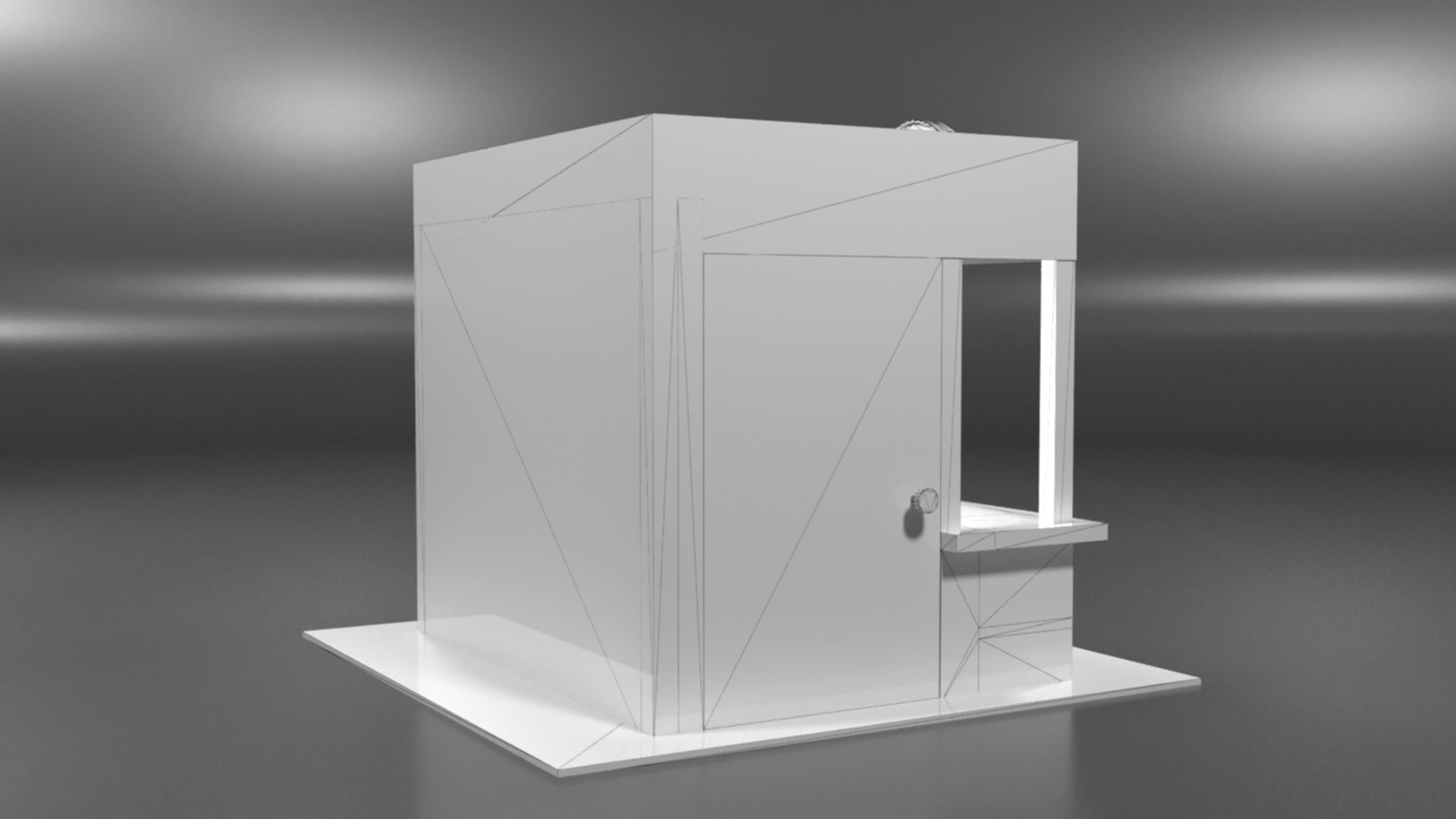 Immersive Small Shop Stall 3D Model Low-poly 3D model_47