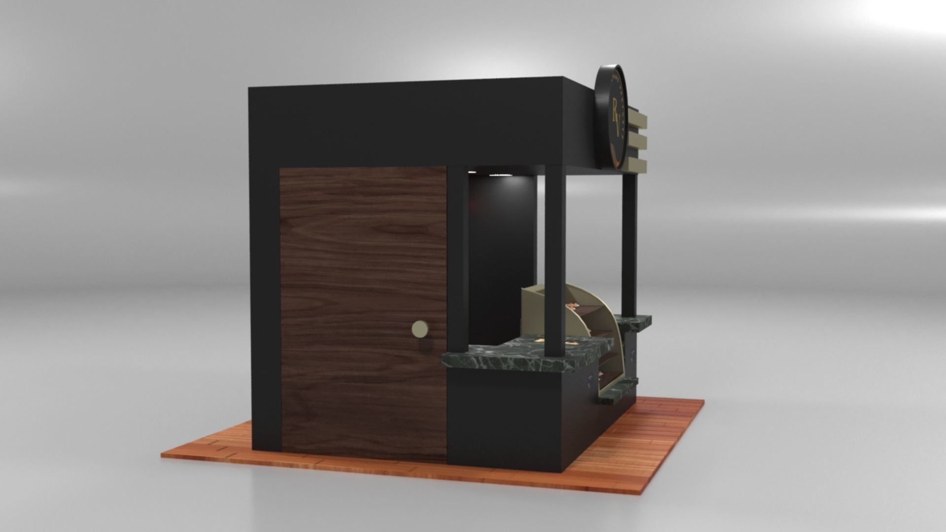 Immersive Small Shop Stall 3D Model Low-poly 3D model_25