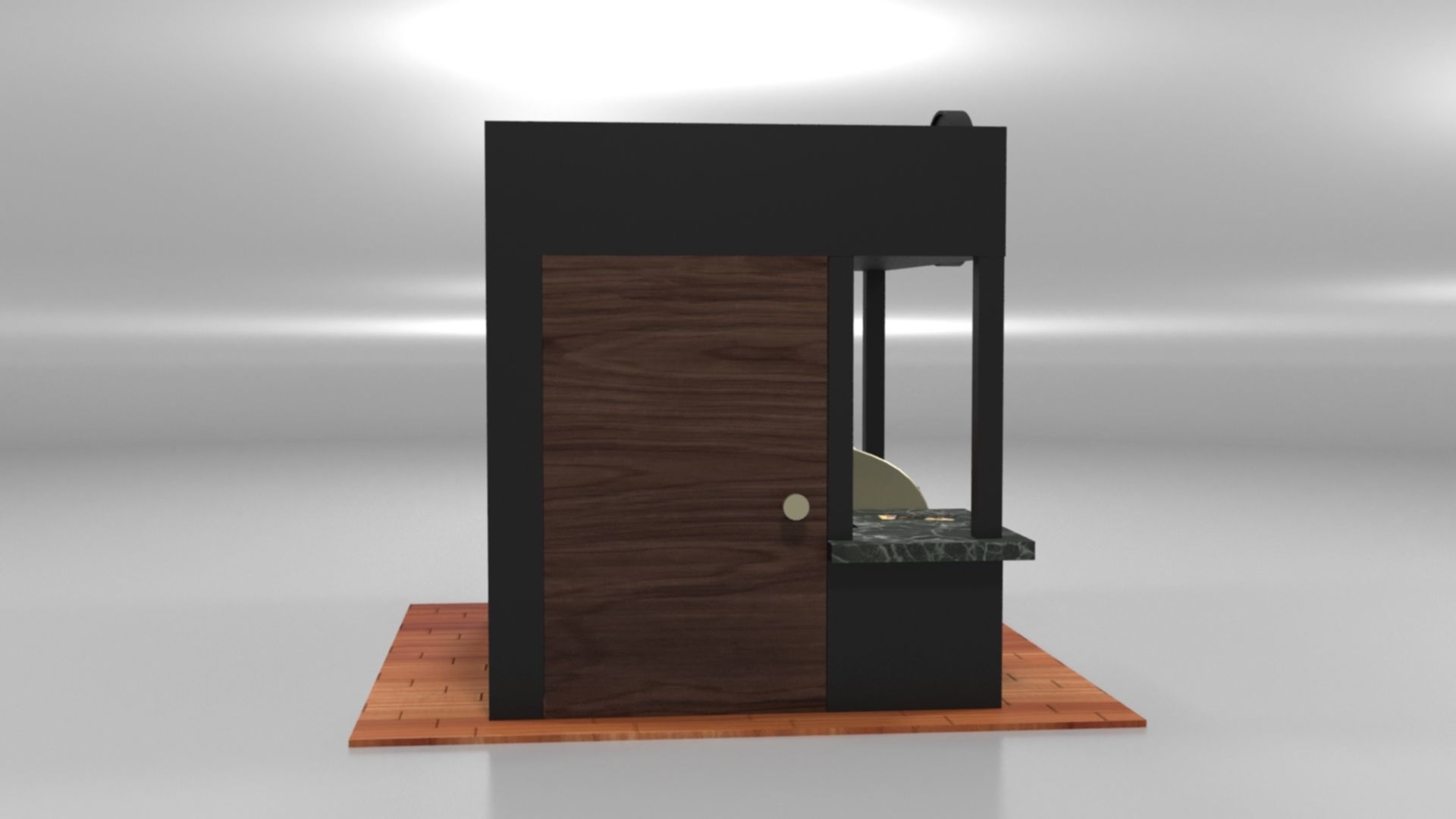 Immersive Small Shop Stall 3D Model Low-poly 3D model_24