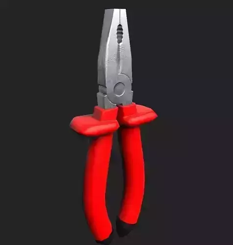 Dielectric Pliers PBR Low-poly 3D model