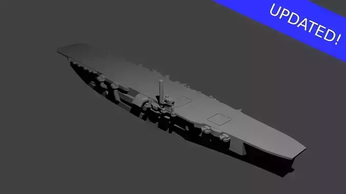 Japanese Aircraft Carrier Kaga 3D print model