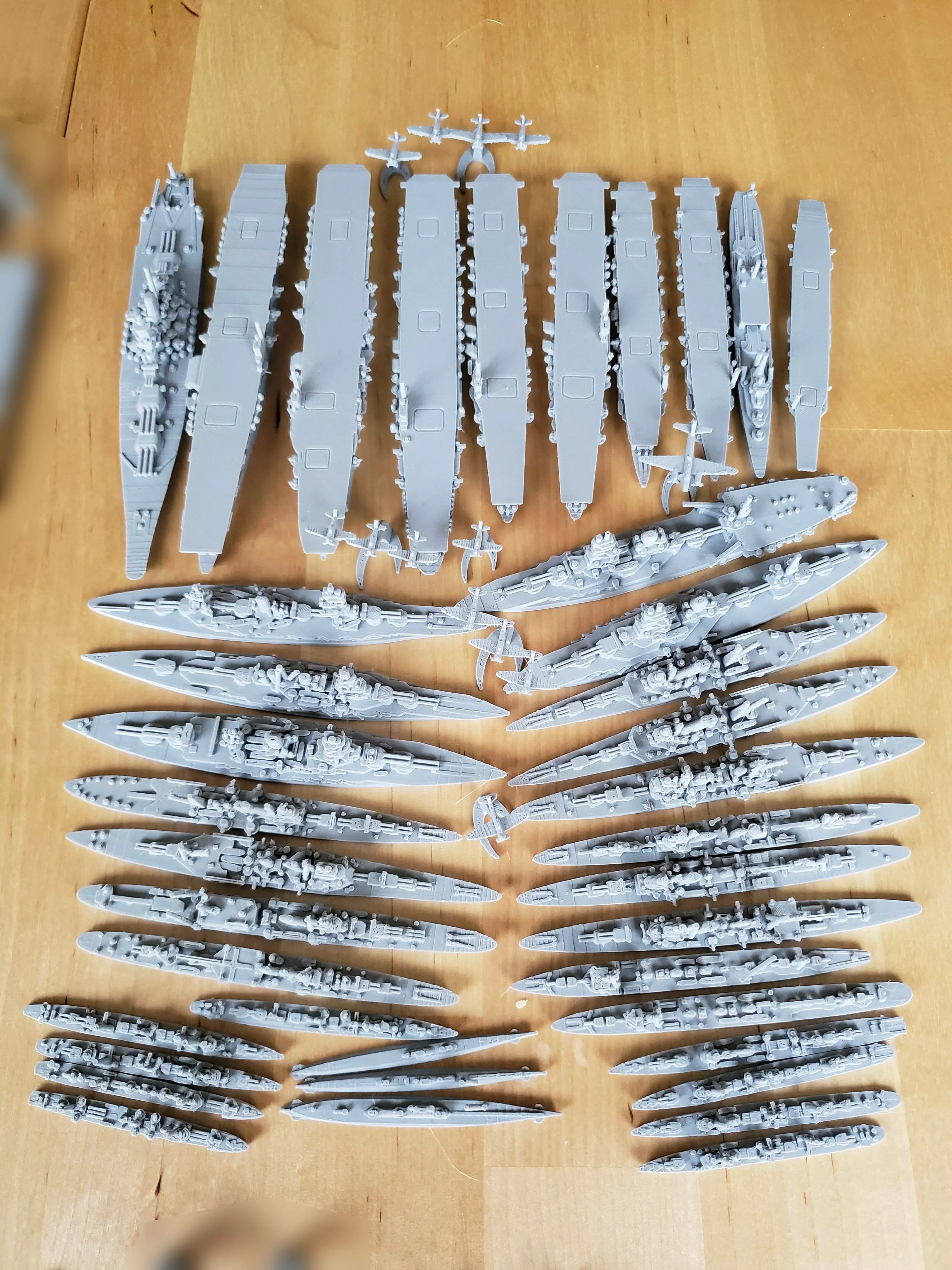 Japanese Miniature WWII Warship Collection 3D print model