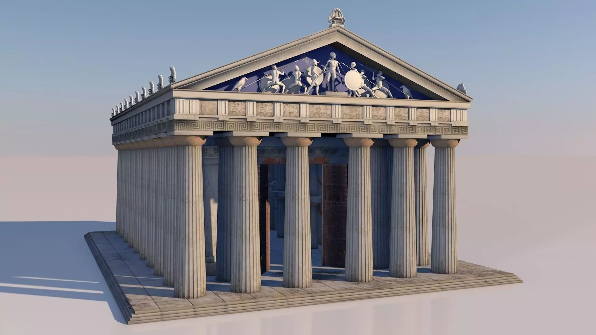 Greek doric temple 3D model