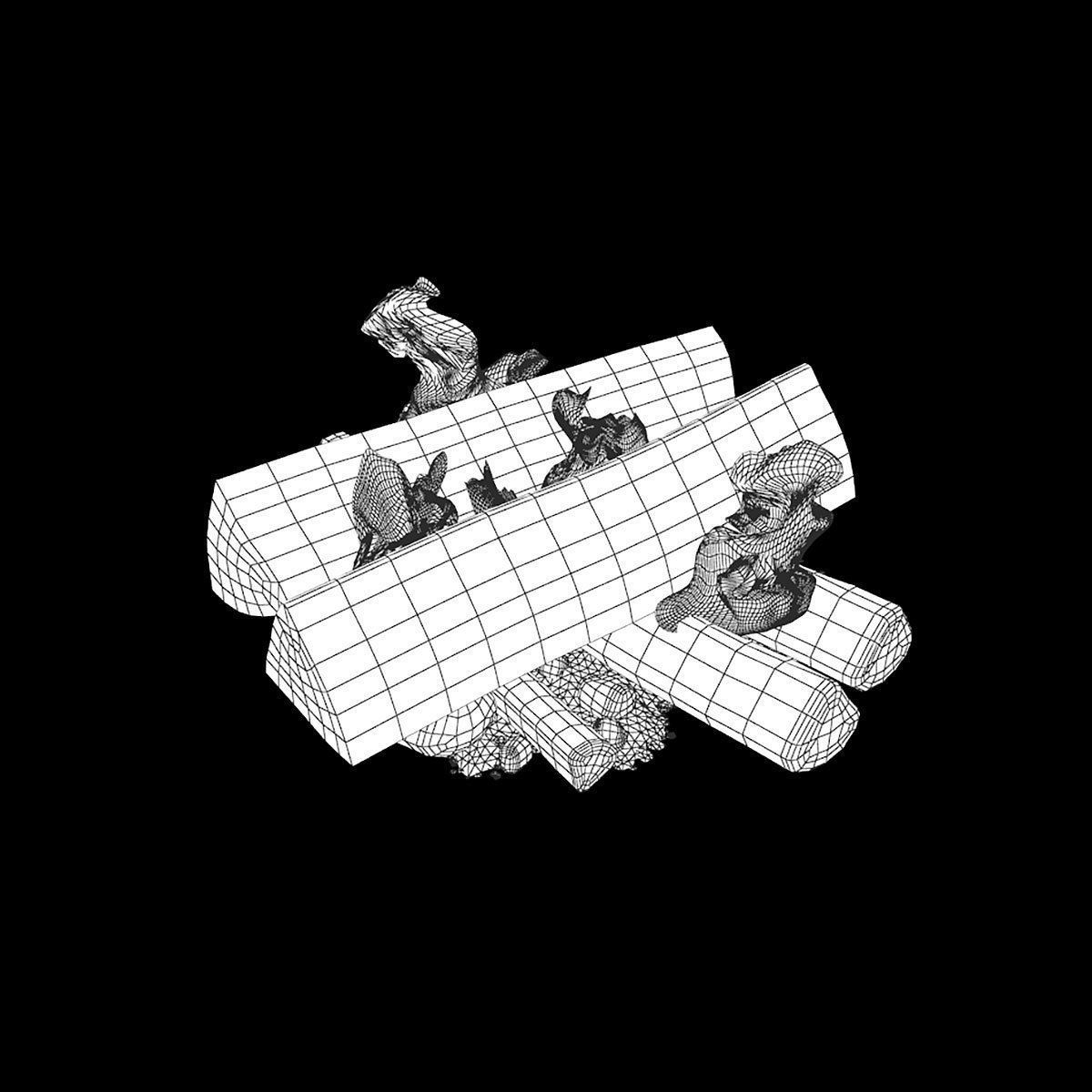 Animated fireplace 3D model_5