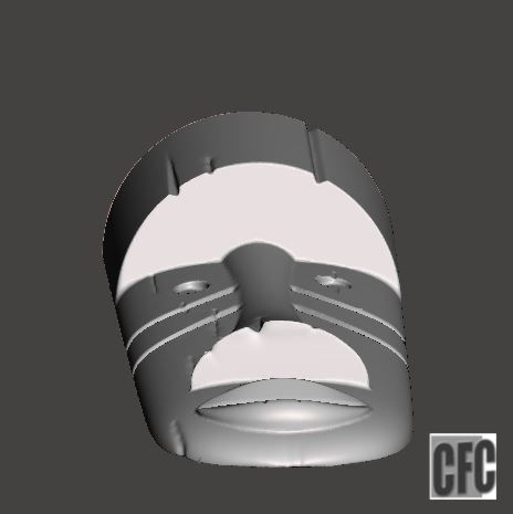 WoodCarving detail - tiki mask - 3d model for CNC - WCCFC0N 3D print model_1