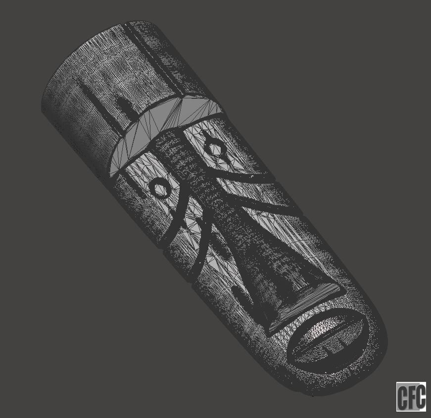 WoodCarving detail - tiki mask - 3d model for CNC - WCCFC0N 3D print model_8