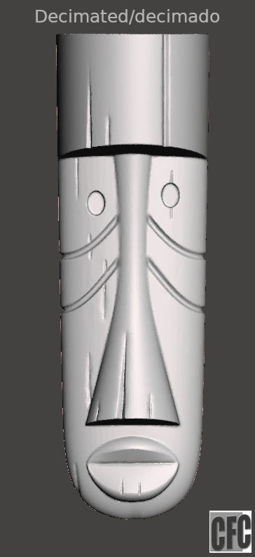 WoodCarving detail - tiki mask - 3d model for CNC - WCCFC0N 3D print model_16