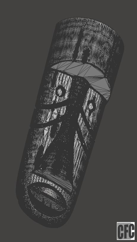 WoodCarving detail - tiki mask - 3d model for CNC - WCCFC0N 3D print model_9