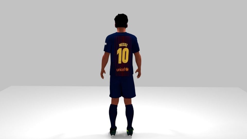 Lionel Messi 3D model_2