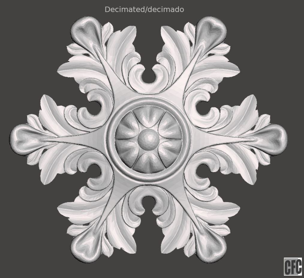 WoodCarving detail - 3d model for CNC - WCCFC0O 3D print model_18