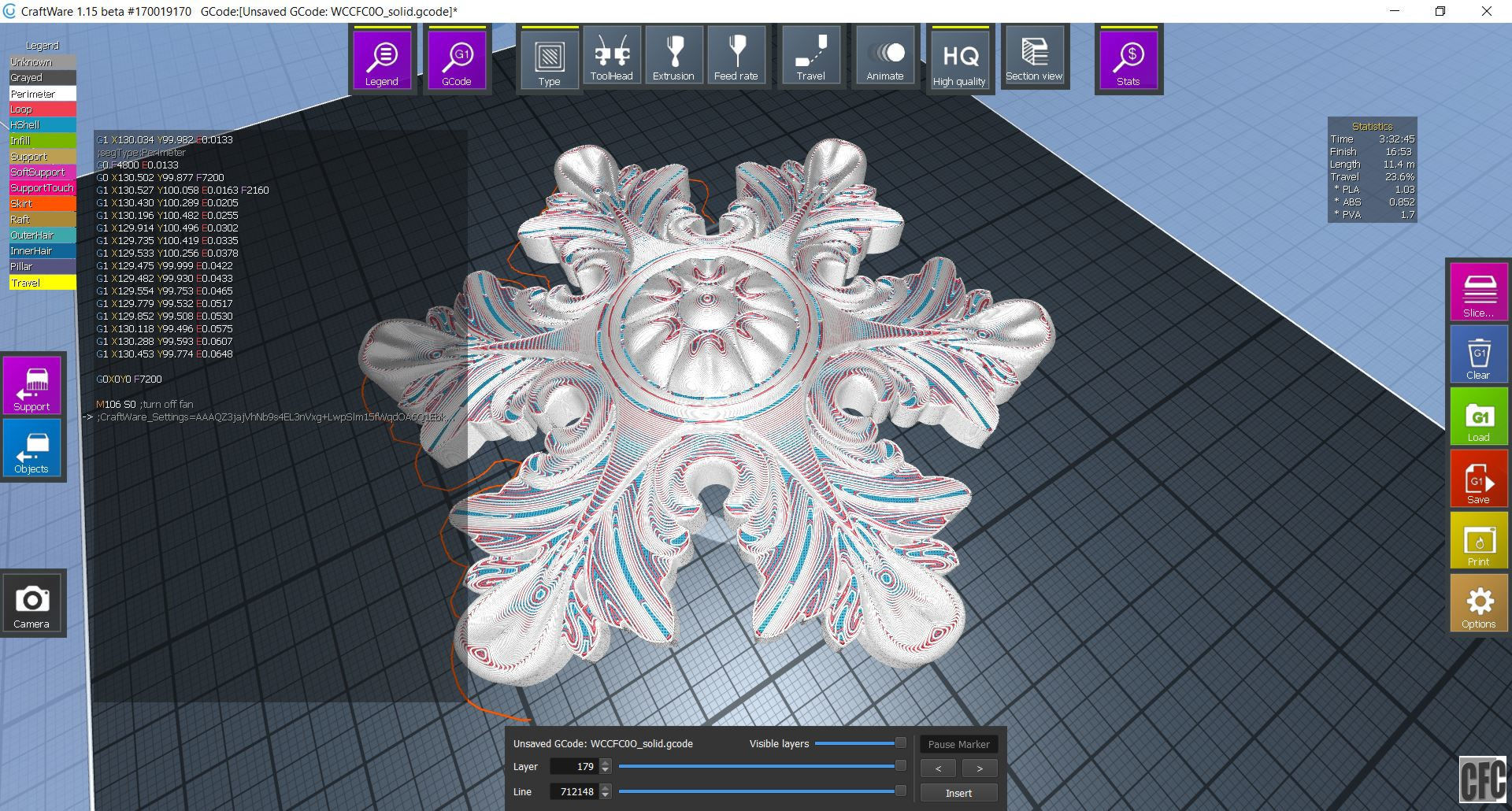WoodCarving detail - 3d model for CNC - WCCFC0O 3D print model_14