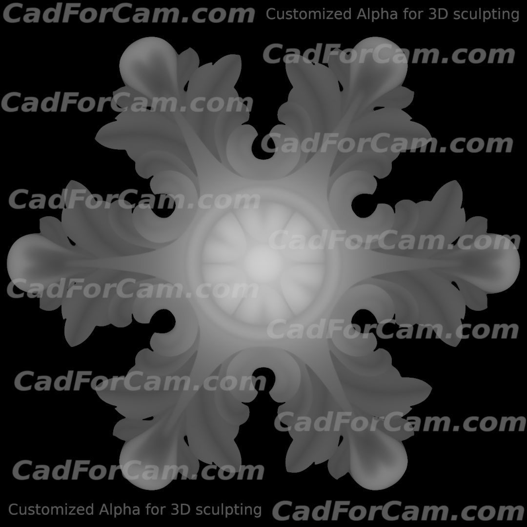 WoodCarving detail - 3d model for CNC - WCCFC0O 3D print model_15