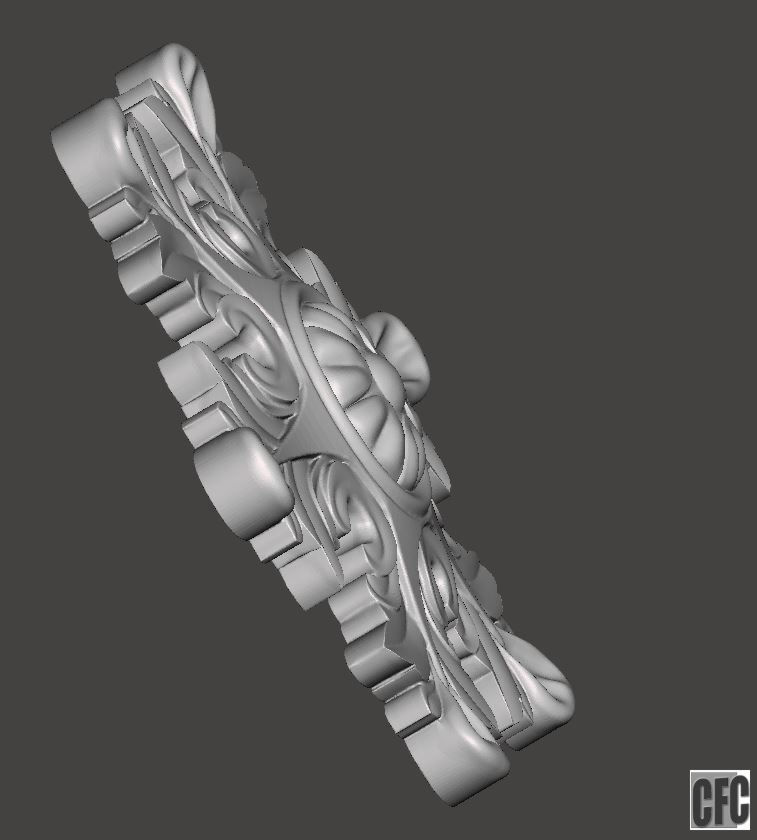 WoodCarving detail - 3d model for CNC - WCCFC0O 3D print model_5