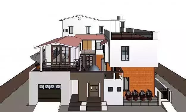 Residence G 2 house with two stories and garage