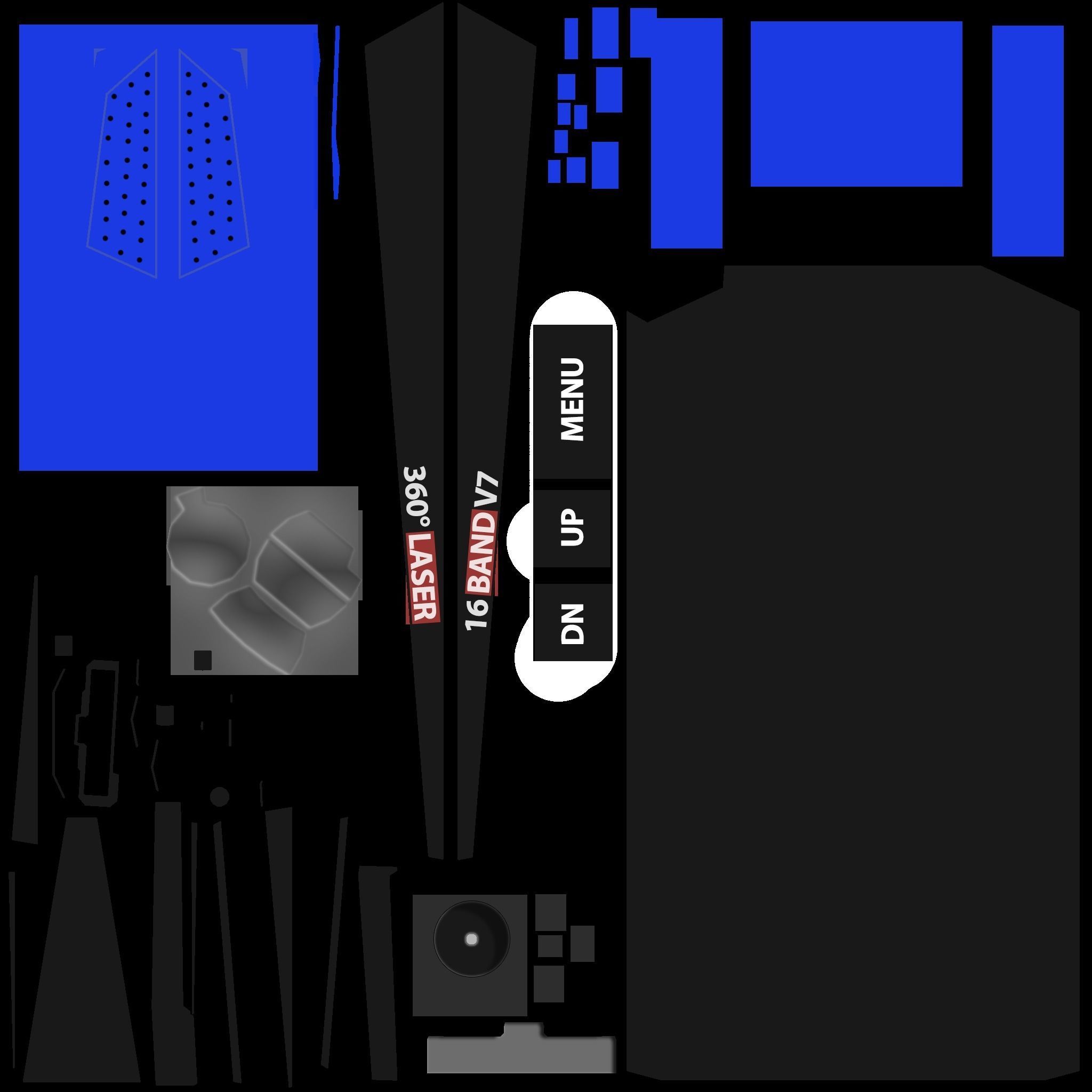 GPS Tracker Low-poly 3D model_8