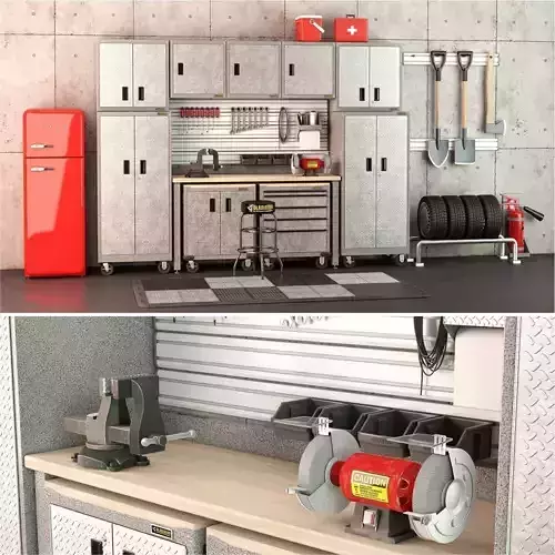 Auto workshop Gladiator Collection 3D model
